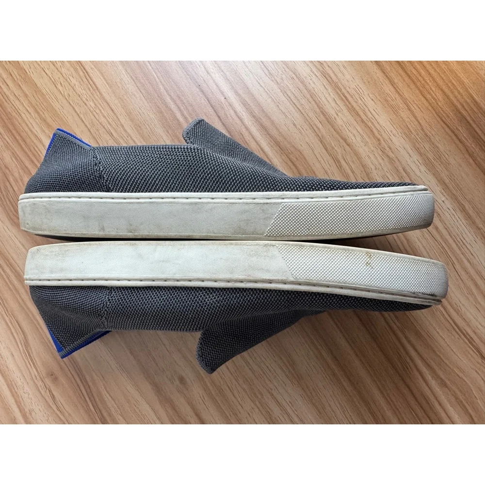 Rothy's The Original Slip-On Sneakers Size 10 Gray Blue